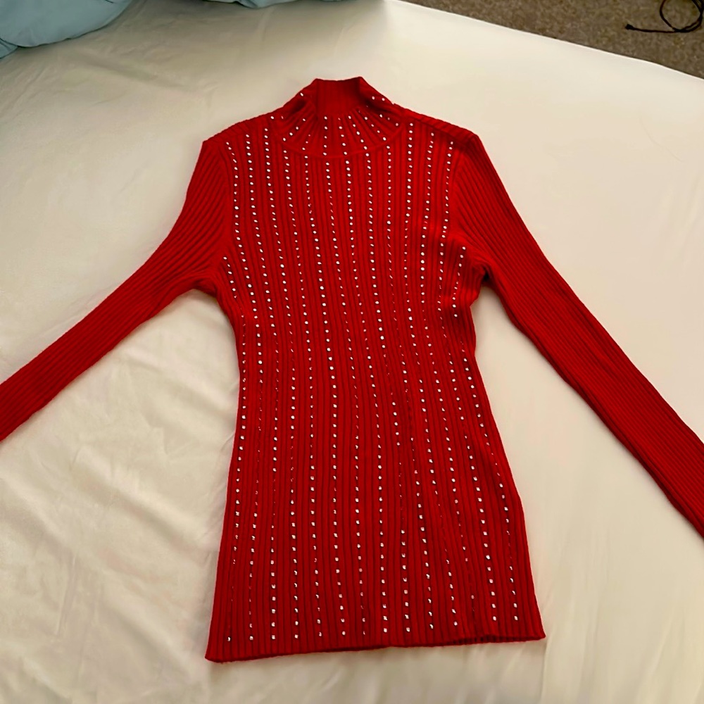 INC Christmas red sweater. Very cozy and soft. Brand new.